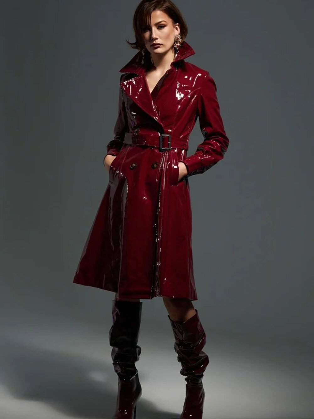 MITICA PATENT TRENCH COAT - M